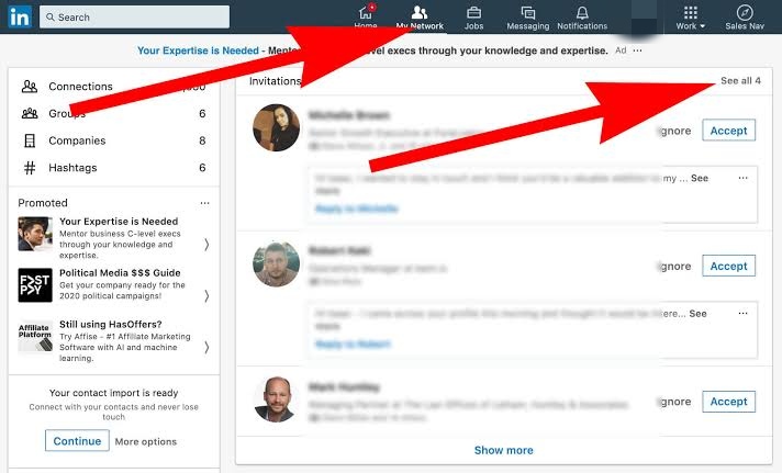 Ignore or accept invitations: how to know if someone declines your connection on LinkedIn