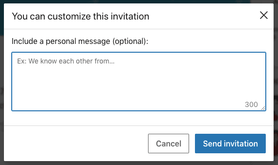 Explain all the details in the personalized invite