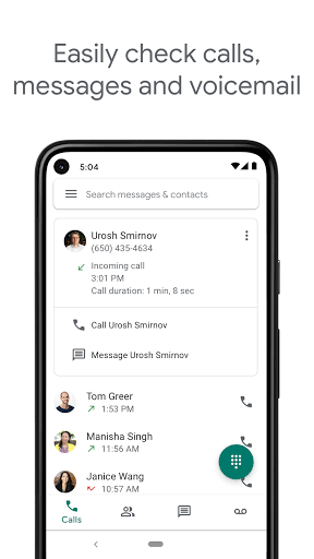 Easily check your calls, messages, and voicemails 